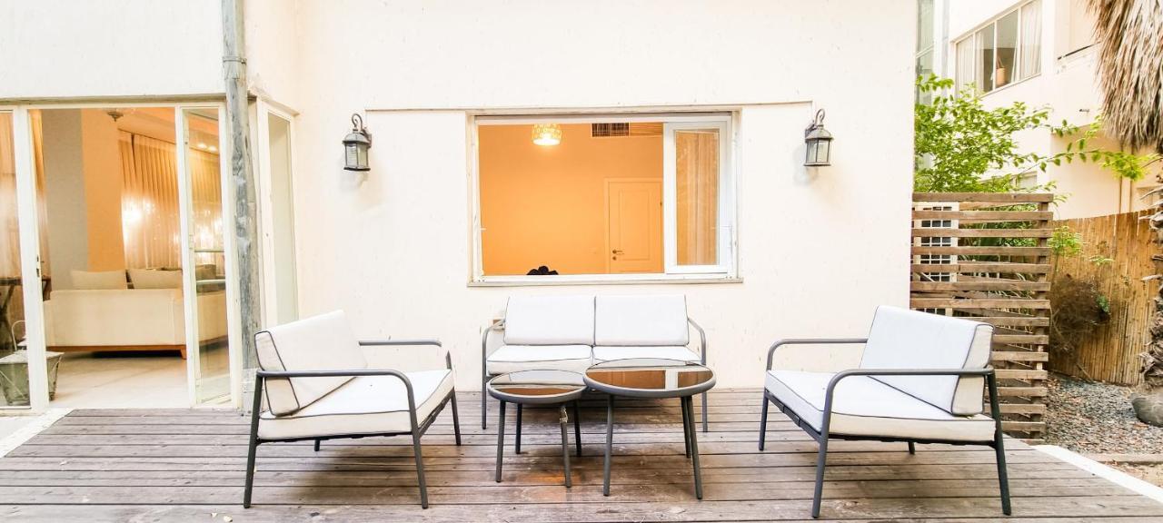 100 négyzetméteres, 2 hálószobás Apartman 2 fürdőszobával Tel Aviv városközpont területén Kültér fotó